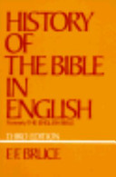 History of the Bible in English : from the earliest versions /