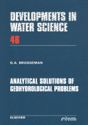 Analytical solutions of geohydrological problems /