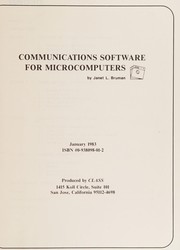Communications software for microcomputers /