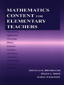 Mathematics content for elementary teachers /
