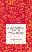 A lexicon of social well-being /