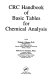 CRC handbook of basic tables for chemical analysis /