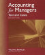 Accounting for managers : text and cases /