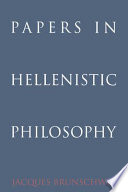 Papers in Hellenistic philosophy /