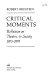 Critical moments : reflection on theater & society, 1973-1979 /