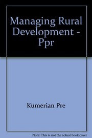 Managing rural development : peasant participation in rural development /