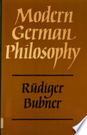 Modern German philosophy /