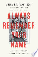 Always remember your name : a true story of family and survival in Auschwitz /