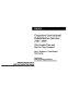 Outpatient institutional rehabilitation services 1987-1990 : Who provides them and how do they compare? /