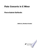 Flute concerto in E minor /