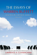 The essays of Warren Buffett : lessons for corporate America /