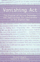 Vanishing act : the erosion of online footnotes and implications for scholarship in the digital age /