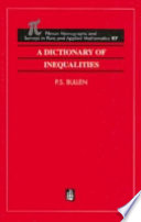 A dictionary of inequalities /