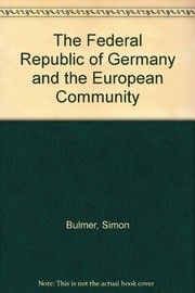 The Federal Republic of Germany and The European community /