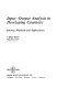 Input-output analysis in developing countries : sources, methods, and applications /