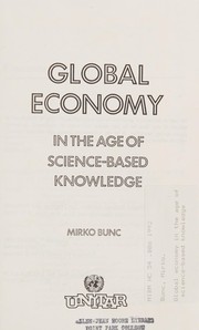 Global economy in the age of science-based knowledge /