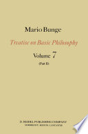 Treatise on Basic Philosophy : Epistemology & Methodology III: Philosophy of Science and Technology Part II Life Science, Social Science and Technology /