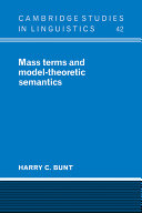 Mass terms and model-theoretic semantics /
