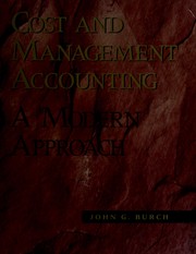 Cost and management accounting : a modern approach /