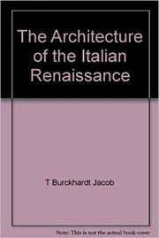 The architecture of the Italian Renaissance /