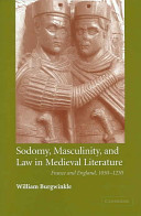 Sodomy, masculinity, and law in medieval literature : France and England, 1050-1230 /