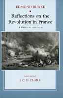 Reflections on the Revolution in France /