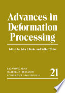 Advances in Deformation Processing /