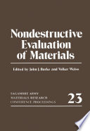 Nondestructive Evaluation of Materials /