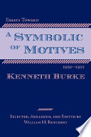 Essays toward a symbolic of motives, 1950-1955 /