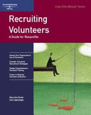 Recruiting volunteers : a guide for non-profits /