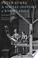 A social history of knowledge.