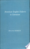 American English dialects in literature /