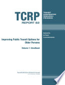 Improving public transit options for older persons /