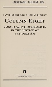 Column right : conservative journalists in the service of nationalism /