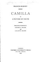 Camilla ; or, A picture of youth /