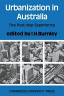 Urbanization in Australia ; the post-war experience /