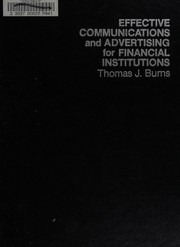 Effective communications and advertising for financial institutions /