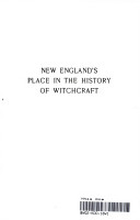 New England's place in the history of witchcraft.