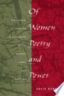Of women, poetry, and power : strategies of address in Dickinson, Miles, Brooks, Lorde, and Angelou /