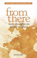 From there : some thoughts on poetry & place /