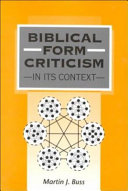 Biblical form criticism in its context /