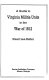 A guide to Virginia militia units in the War of 1812 /