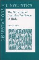 The structure of complex predicates in Urdu /