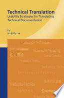 Technical translation : usability strategies for translating technical documentation /
