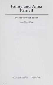 Fanny and Anna Parnell : Ireland's patriot sisters /