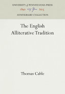 The English alliterative tradition /