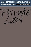 An historical introduction to private law /