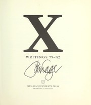 X : writings '79-'82 /