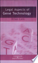 Legal aspects of gene technology /