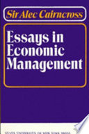 Essays in economic management /